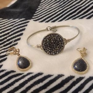 L+D Bracelet and earrings